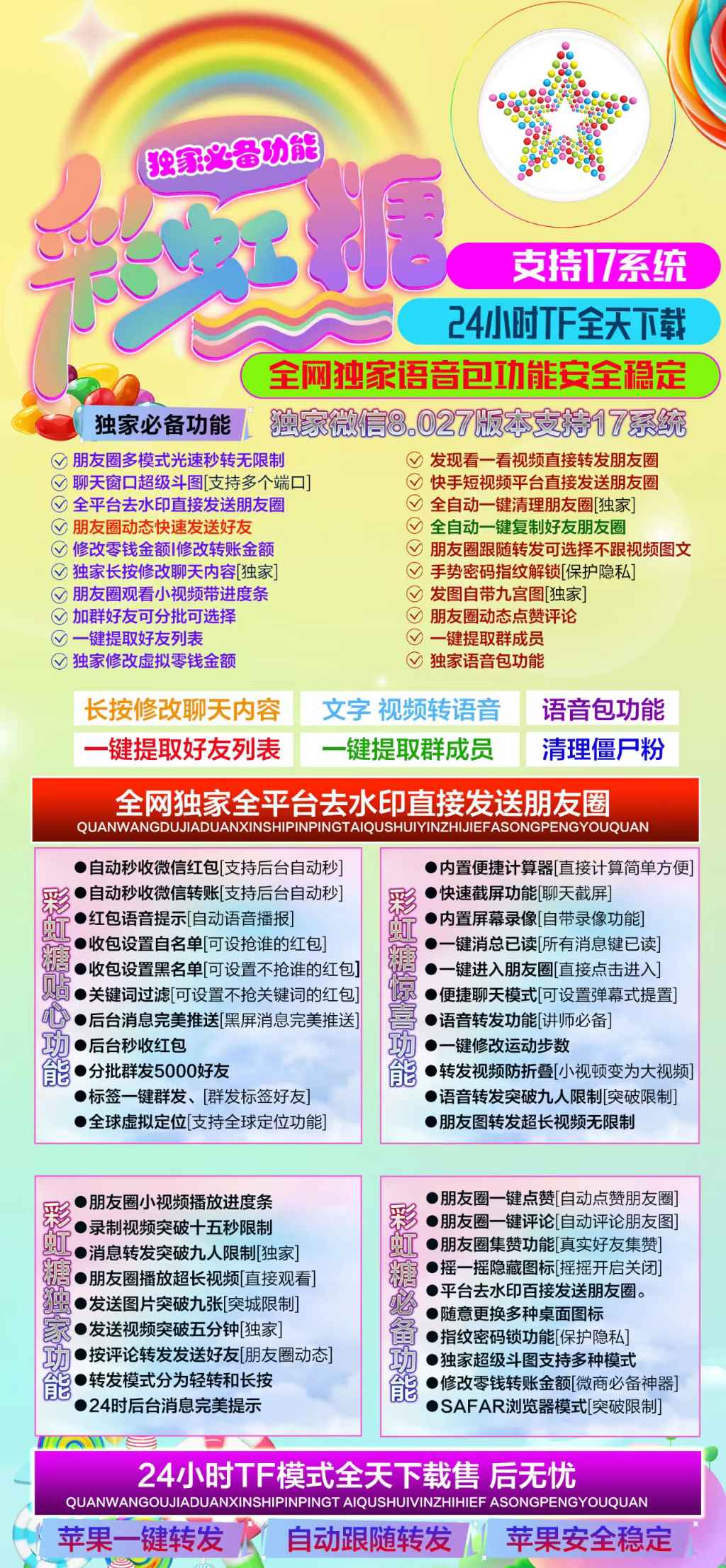 彩虹糖（TF麦芽糖同款）